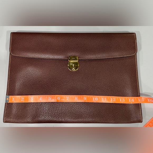 Gucci Brown Leather Document Case - Picture 8 of 8